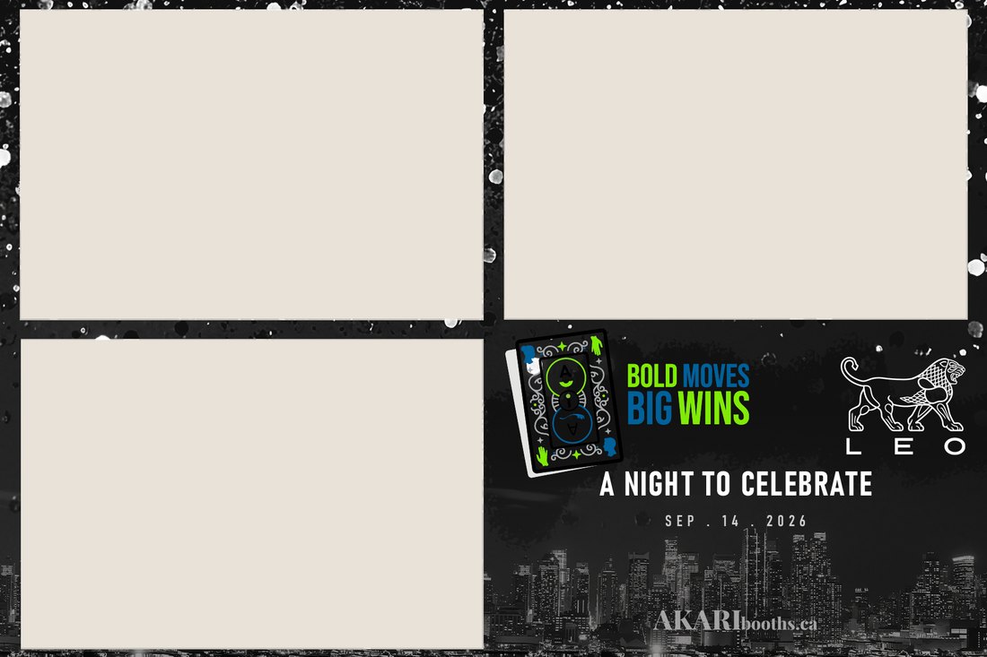 Dark skyline 4x6 print design, made by Akari for a LEO Pharma celebration night